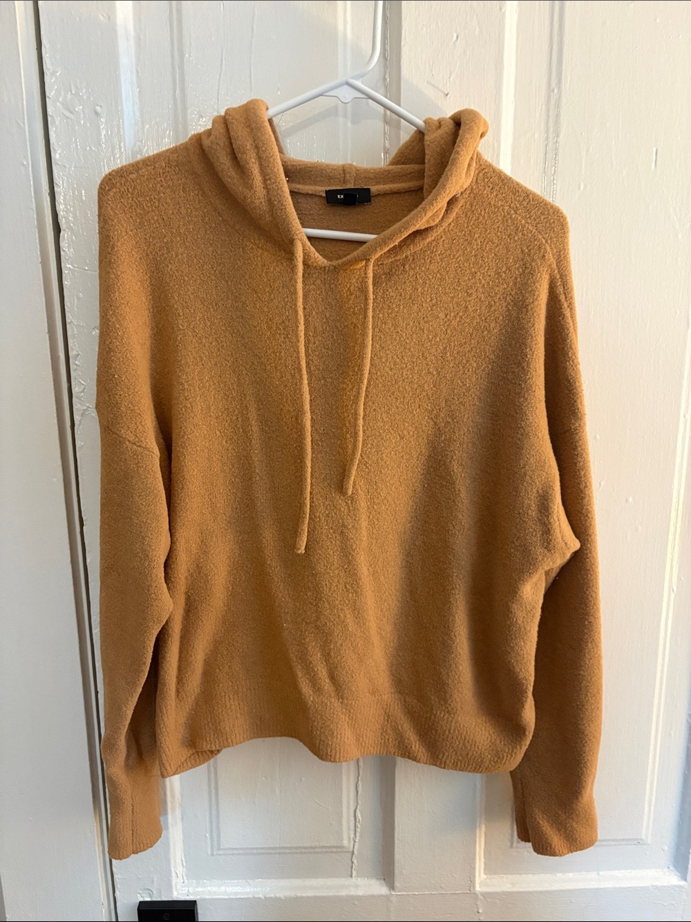 Express Women's Hooded Sweater in Camel/Tan